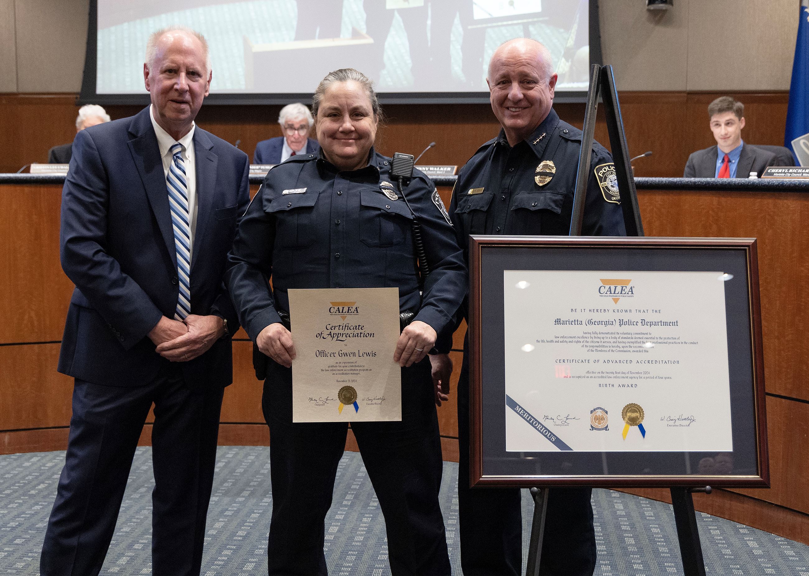 Calea Accreditation honors Officer Gwen Lewis